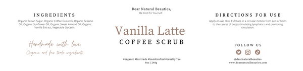 Vanilla Latte Coffee Scrub